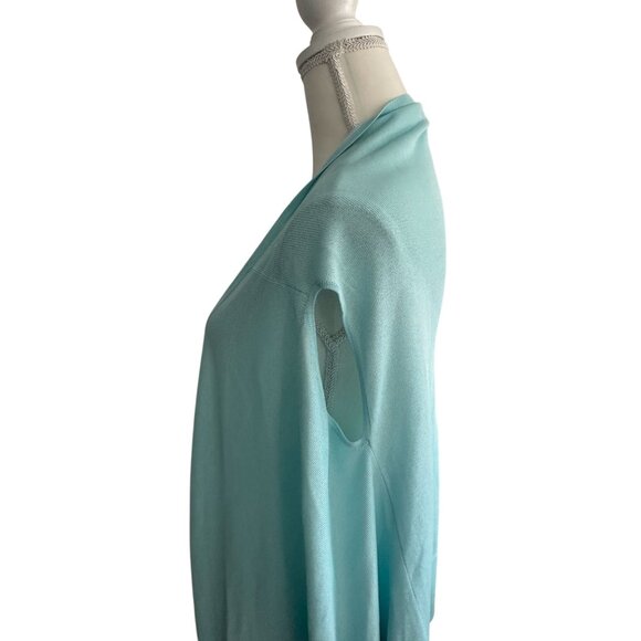 HERVE LEGER Light Blue Open Vest Sweater Size XS/Small - Picture 5 of 10